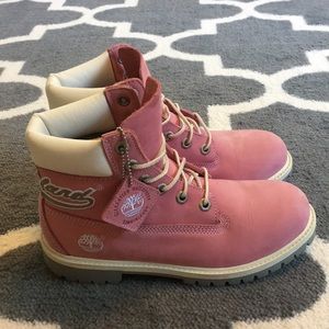 Pink timberlands